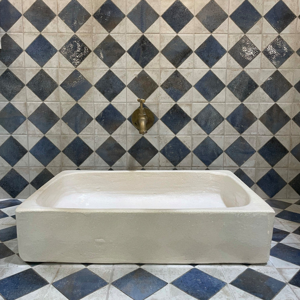 Kings Arles Blue Ceramic Floor and Wall Tile