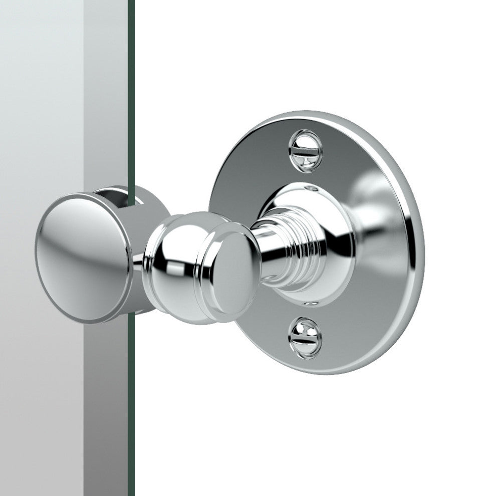 Cafe 32" Frameless Oval Mirror, Chrome