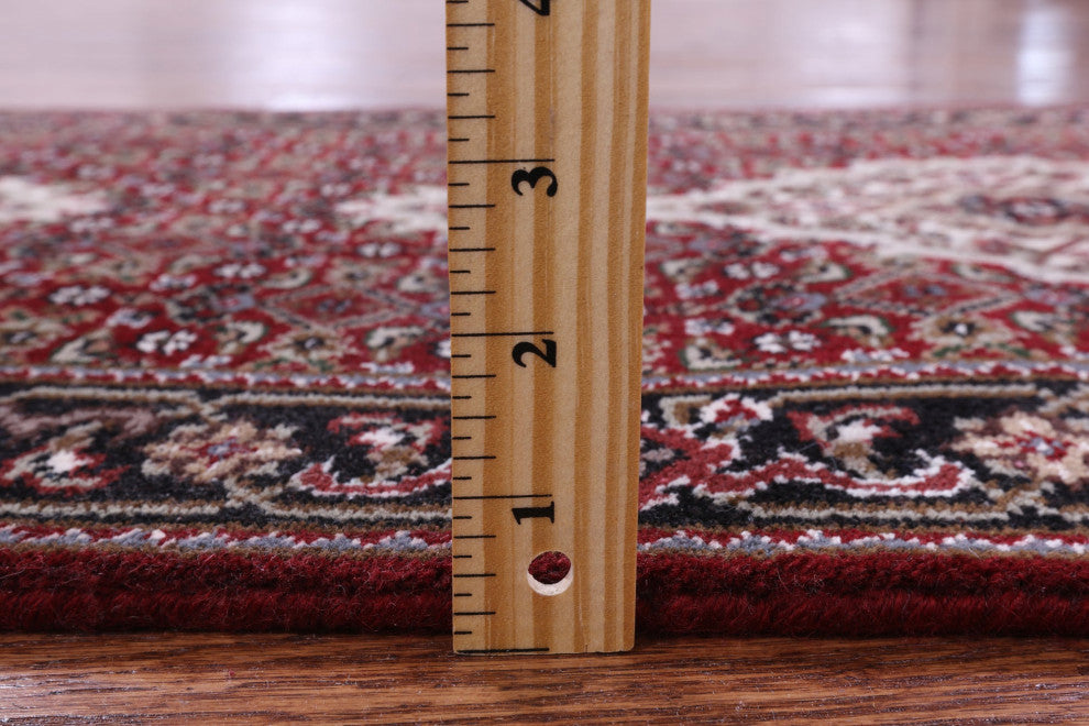 2' 0" X 6' 0" Runner Persian Tabriz Hand Knotted Wool & Silk Rug - Q13037