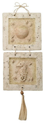 Clam Shell and Seahorse Wall Plaque