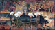 Mosaic Wall Design, Pink Flamingos 72"x39"