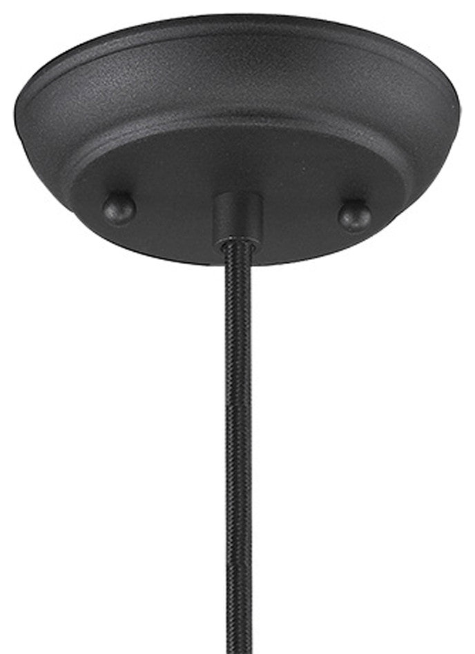 Hedron 1-Light Matte Black Pendant