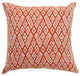 CICI Contemporary Small Pillow With fabric, Red Finish, Set of 2