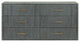 Modrest Manchester- Contemporary Dark Gray Dresser