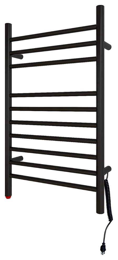 HEATGENE Towel Warmer, Compact Electric Towel Warmer for Small Bathroom, Matt Bl