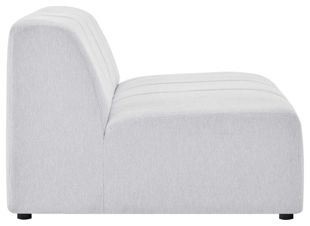 Bartlett Upholstered Fabric 8-Piece Sectional Sofa, Ivory