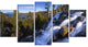 Eagle Falls Emerald Bay Lake Tahoe, Landscape Canvas Print, 60"x32", 5 Panels