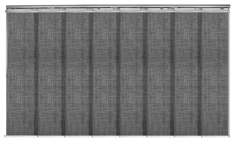 Lizbeth 8-Panel Track Extendable Vertical Blinds 130-175"W