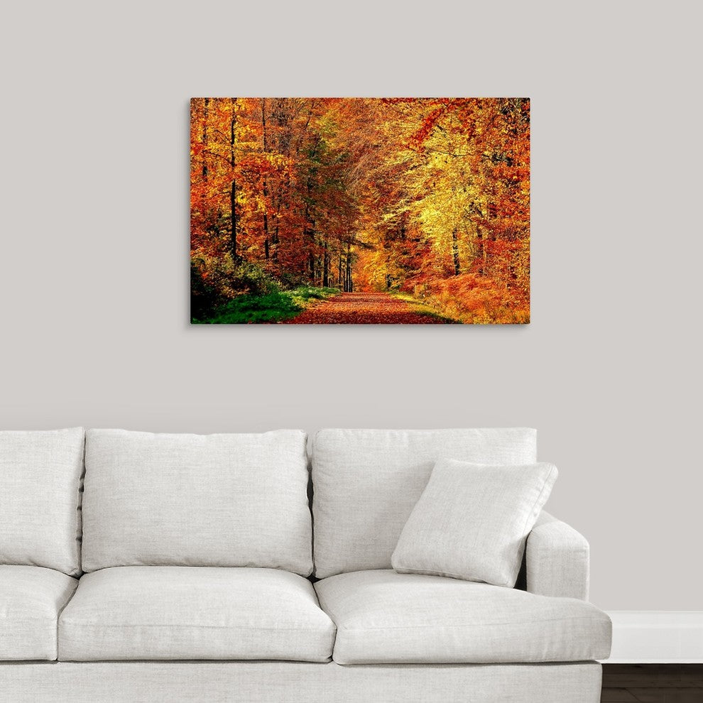 "Autumn Way" Wrapped Canvas Art Print, 36"x24"x1.5"