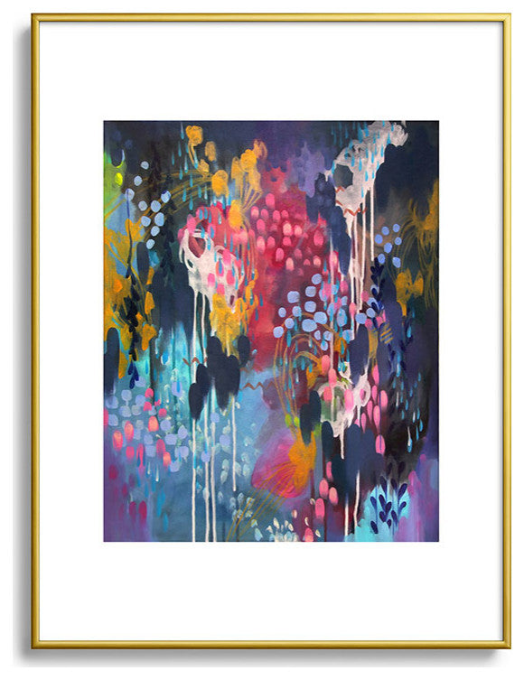 Stephanie Corfee Blue Velvet Metal Framed Art Print