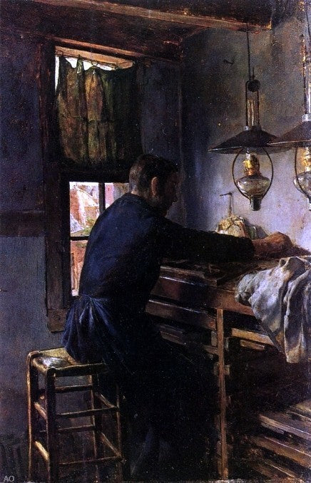 Charles Frederic Ulrich Dutch Typesetter, 18"x27" Gallery Wrapped Canvas