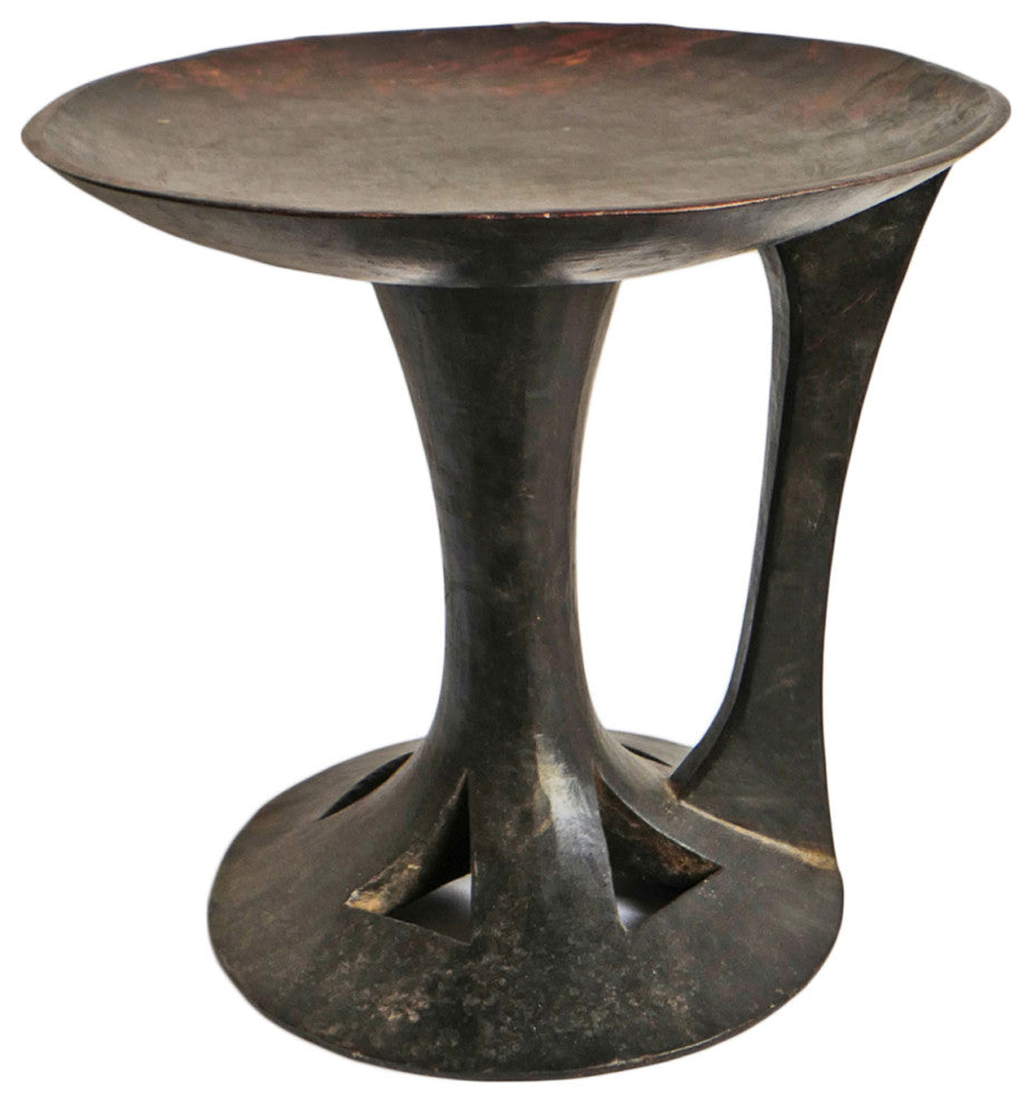 Consigned Naga Serving Bowl Stool
