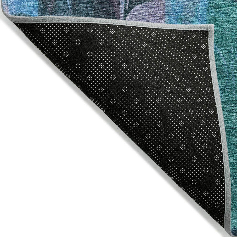 Machine Washable Indoor/Outdoor Chantille ACN1871 Denim 8' x 10' Rug