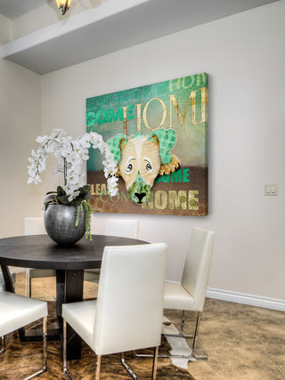 "Sad Dog" Painting Print on Wrapped Canvas
