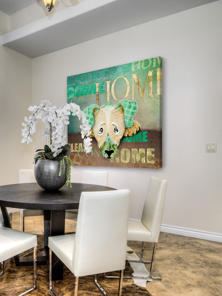 "Sad Dog" Painting Print on Wrapped Canvas