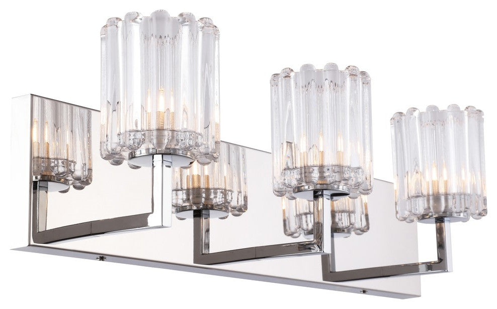 Woodbridge Candice Bath/Wall, 3-Light, 22"W, Swizzle Stick Cylinder, Halogen
