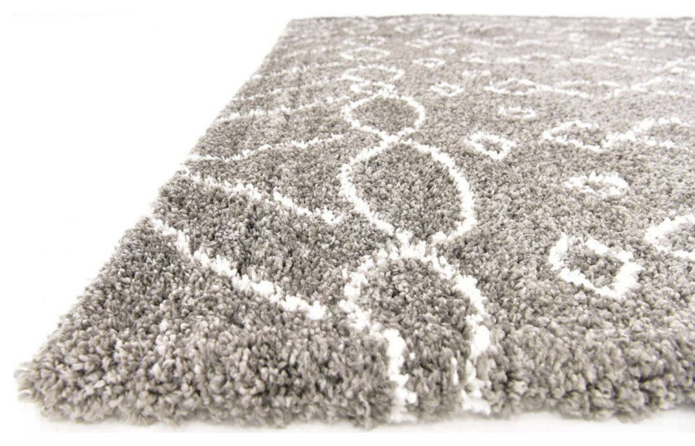 Shag Moroccan Shag 4'x6' Rectangle Pebble Area Rug