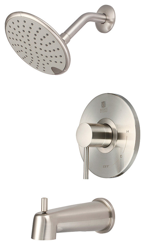 Motegi Single Handle Tub and Shower Trim Set, Brushed Nickel