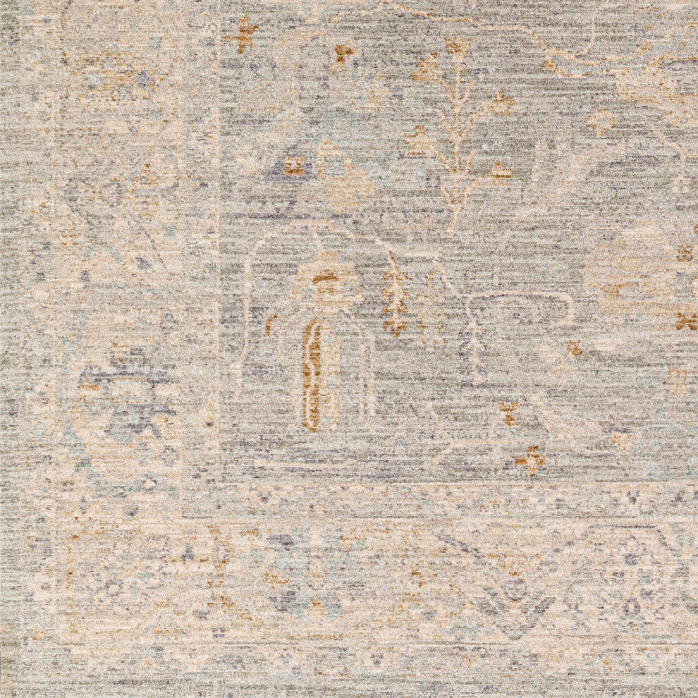 Surya Avant Garde AVT-2339 Machine Woven Area Rug, Charcoal, 2'7" x 7'3"