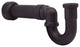 1.5" New England Style P-Trap With High Box Flange In Oil Rubbed Bronze