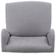 GDF Studio Asheville Modern Fabric Wingback Chair, Light Gray