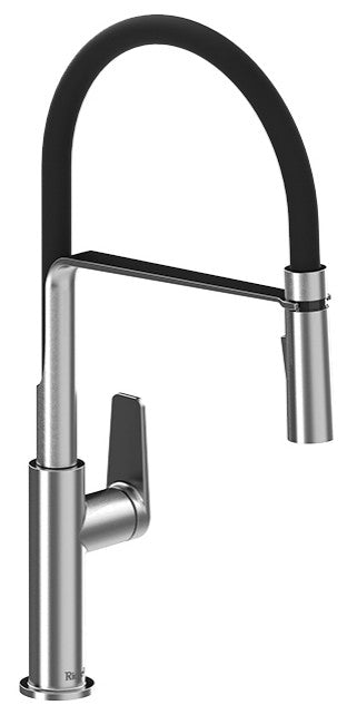 Mythic Kitchen Faucet With Spray, Stainless Steel
