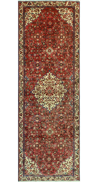 Fine Vintage Distressed Lucinda Rust/Ivory Runner, 3'1 x 9'6