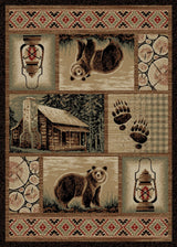 Hearthside Cabin Hideaway Lodge Area Rug, 2'3"x3'3"