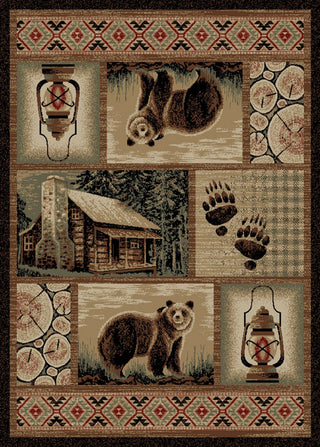 Hearthside Cabin Hideaway Lodge Area Rug, 2'3"x3'3"
