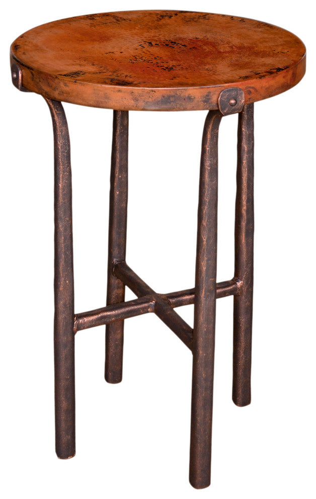 Cameron Accent Table With 18" Round Copper Top