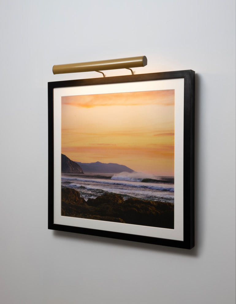 Cerno Art Light, 12"W, Gold, 3000K, Hardwire 120V Dimmable
