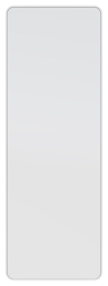 24" W X 67 " H Leaner Dressing Framed Mirror, White