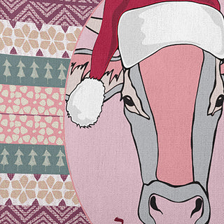 Mooy Christmas Accent Pillow, Light Pink, 18"x18"