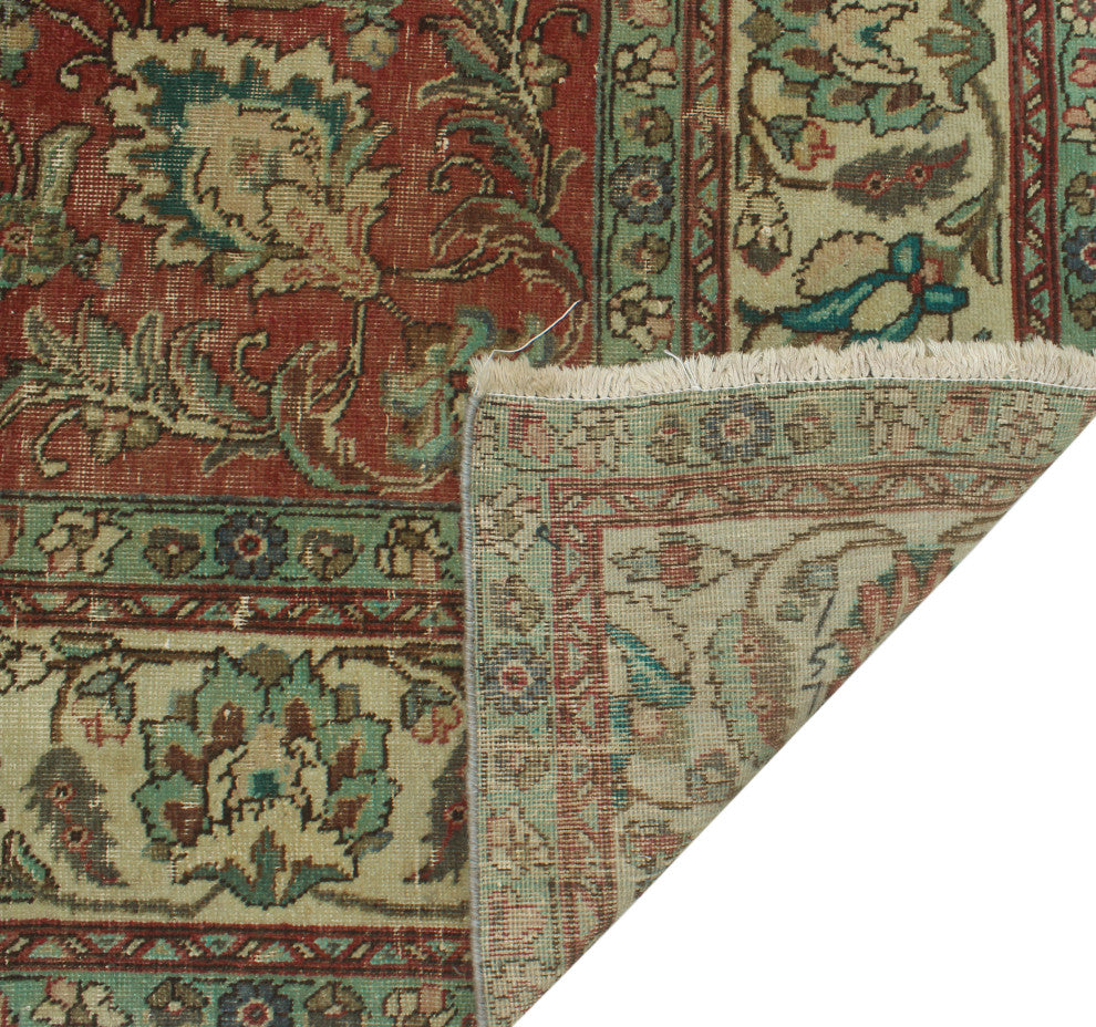 Fine Vintage Distressed Huntley Red Rug
