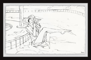 "Sippin' Fresh" Framed Painting Print, 12"x8"