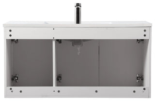 Single Bathroom Floating Vanity, White, 40"