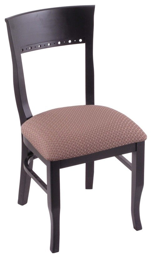 Holland Bar Stool, 3160 18 Chair, Black Finish, Axis Willow Seat