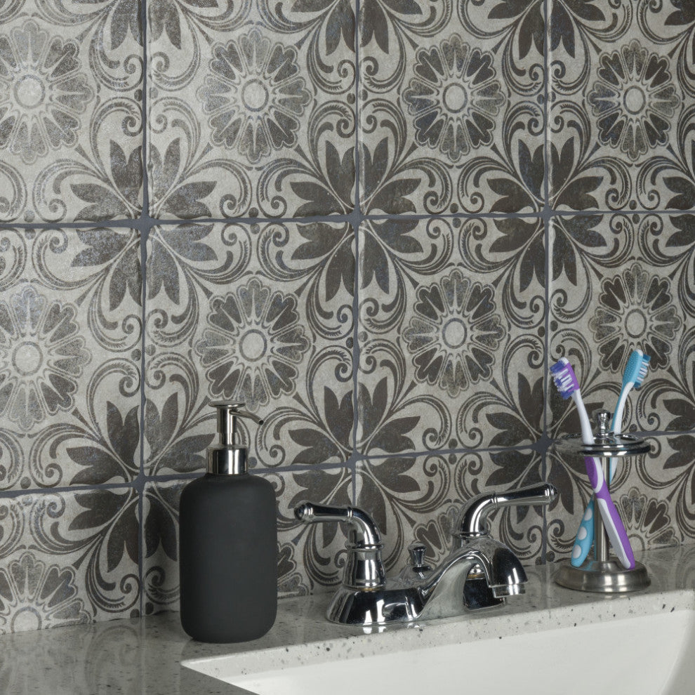 Costa Cendra Decor Dahlia Ceramic Floor and Wall Tile
