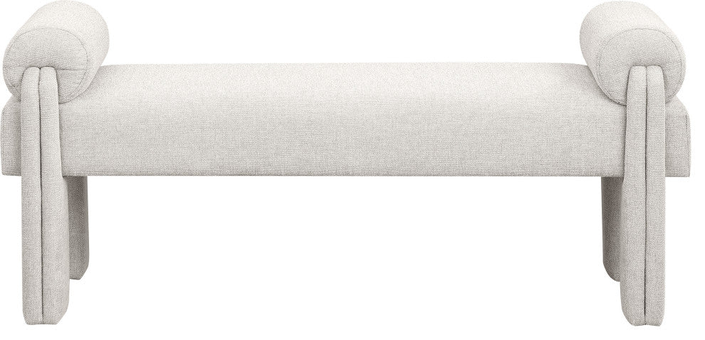 Stefano Upholstered Bench, Beige