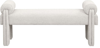 Stefano Upholstered Bench, Beige