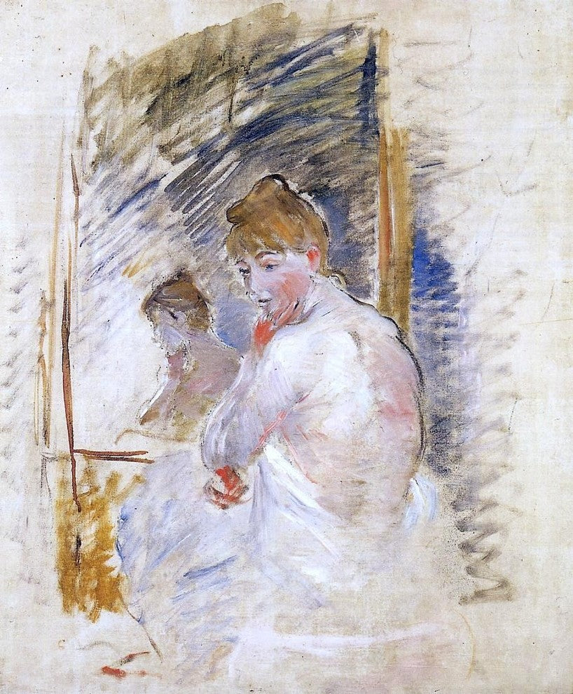 Berthe Morisot Getting out of Bed, 20"x25" Wall Decal Print