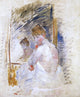 Berthe Morisot Getting out of Bed, 20"x25" Wall Decal Print