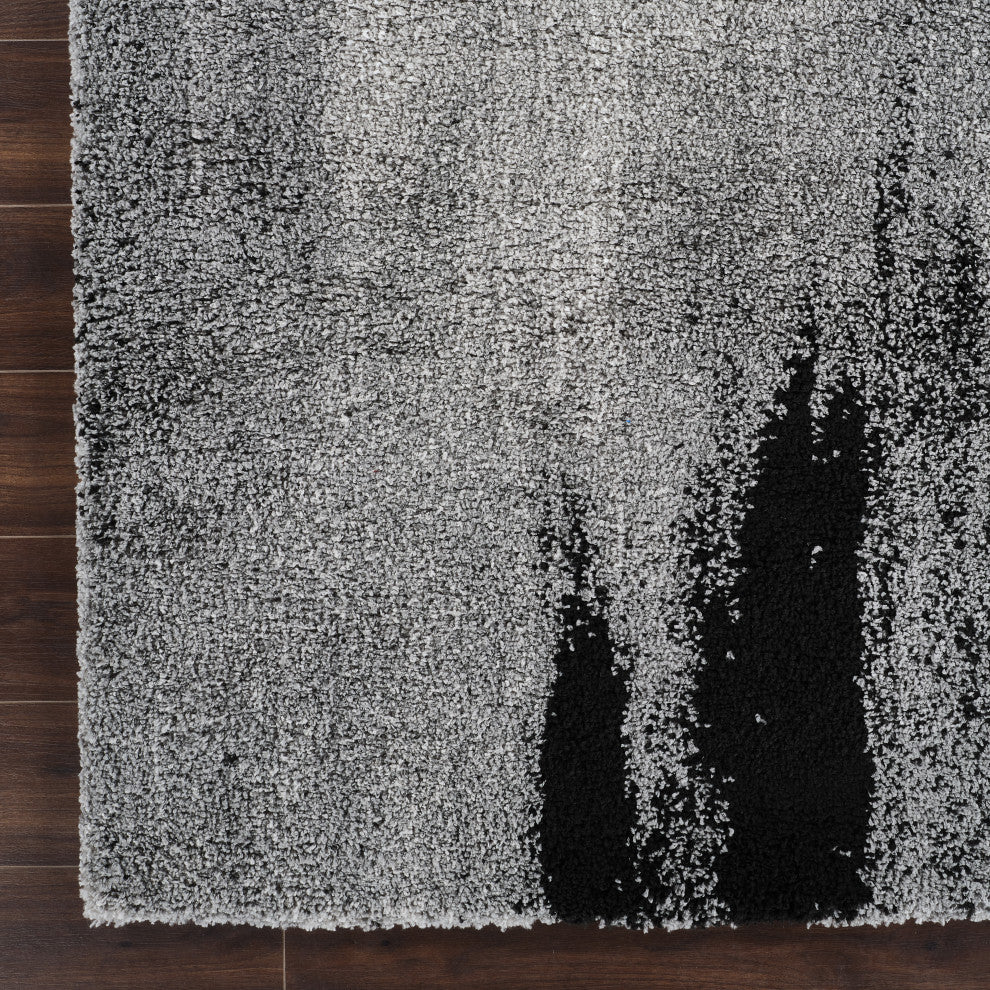 Noori Rug Shag Baxter Grey/Black Rug