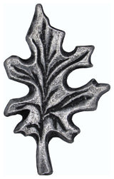 Oak Leaf Cabinet Knob, Pewter