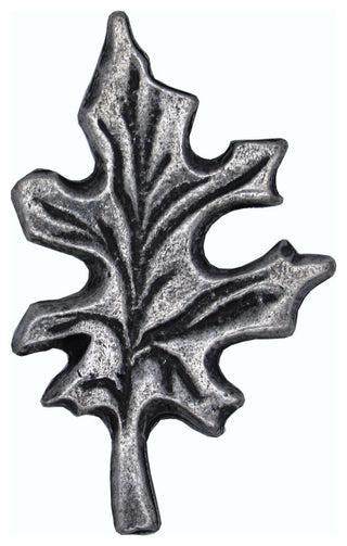 Oak Leaf Cabinet Knob, Pewter