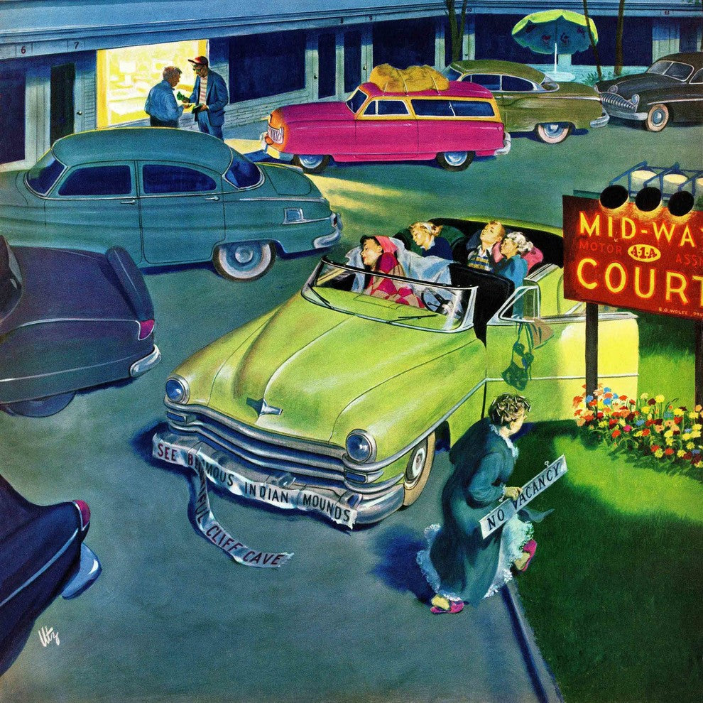 "Mid-Way Court" Painting Print on Wrapped Canvas