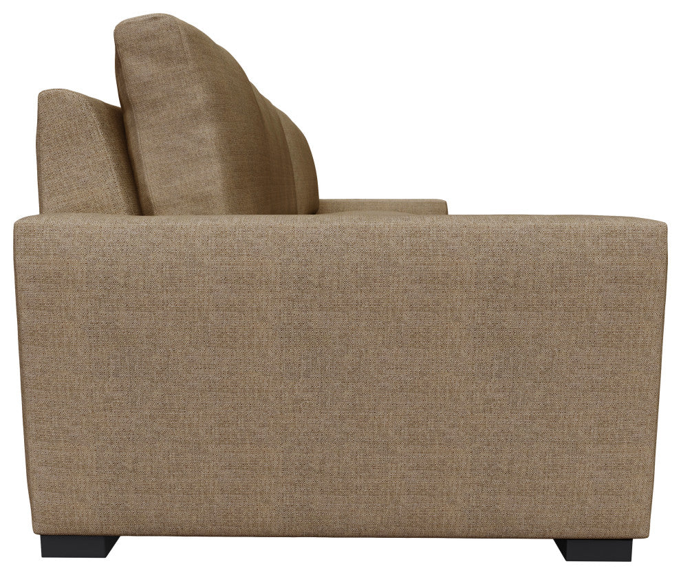 Nativa Interiors Revolution 95" Sofa, Brown, Depth: Deep Plush