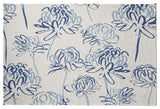 Blossom Bouquet Rug, Blue, 3'x5'
