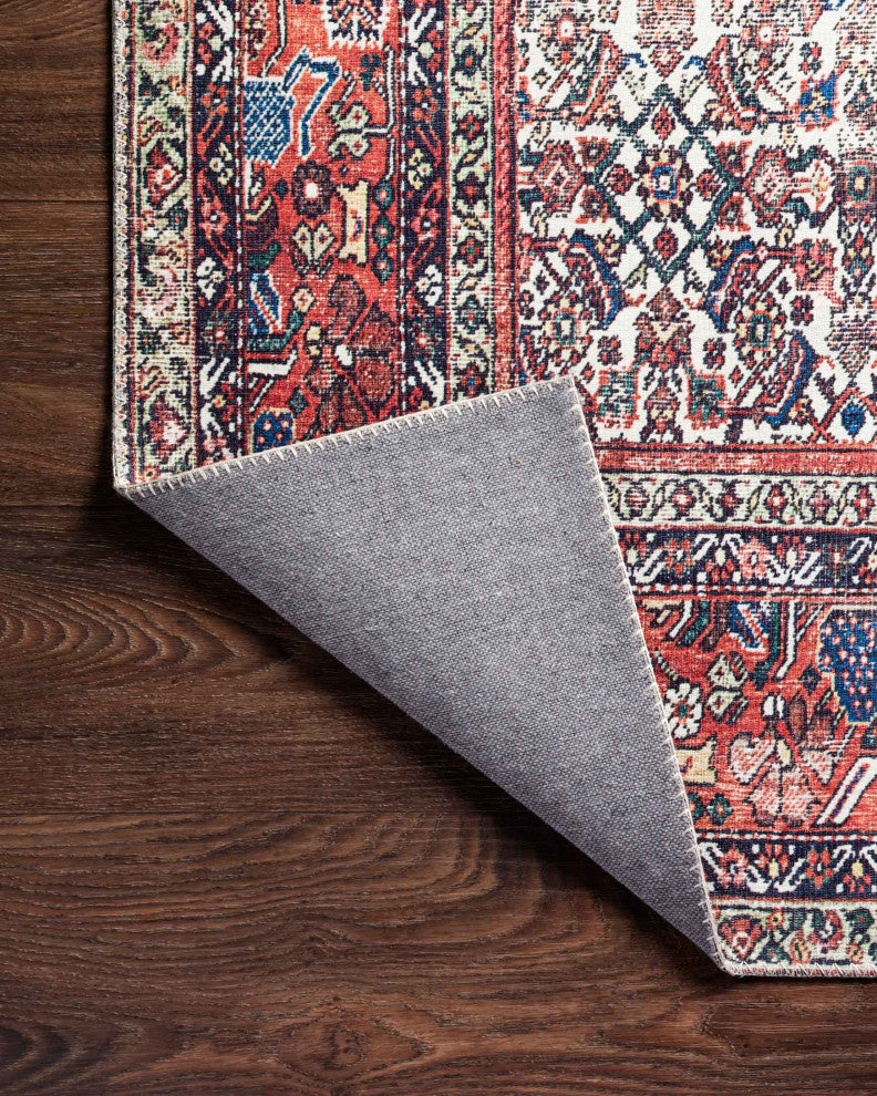 Layla LAY-12 Ivory/Brick, 9'x12'
