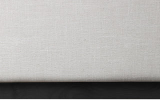 Logan Beige Linen Textured Fabric Twin Bed, Beige, Full
